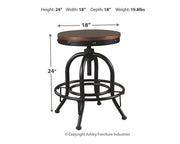 Valebeck Counter Height Bar Stool - Theo's Factory Direct Mattress & Furniture (Columbus, OH)