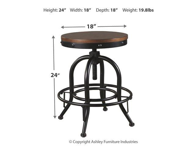 Valebeck Counter Height Bar Stool - Theo's Factory Direct Mattress & Furniture (Columbus, OH)