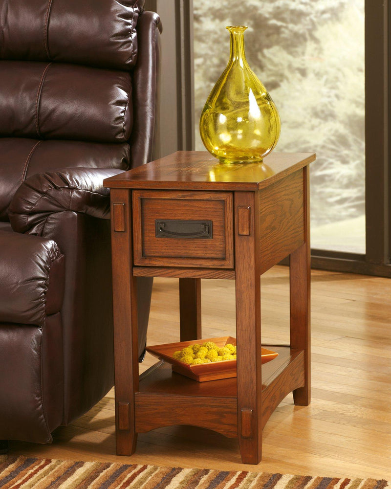 Breegin Chairside End Table - Theo's Factory Direct Mattress & Furniture (Columbus, OH)