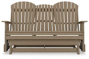 Hyland wave Outdoor Glider Loveseat - Theo's Factory Direct Mattress & Furniture (Columbus, OH)