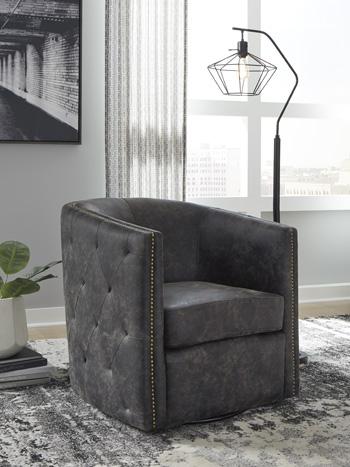 Brentlow Swivel Accent Chair - Theo's Factory Direct Mattress & Furniture (Columbus, OH)