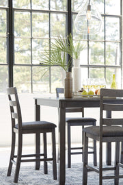 Bridson Counter Height Dining Table and Bar Stools (Set of 5) - Theo's Factory Direct Mattress & Furniture (Columbus, OH)