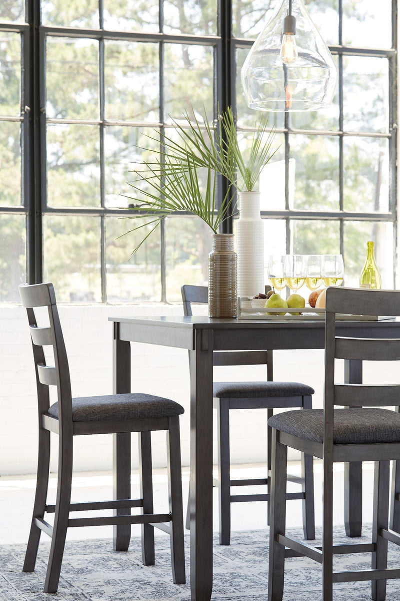 Bridson Counter Height Dining Table and Bar Stools (Set of 5) - Theo's Factory Direct Mattress & Furniture (Columbus, OH)