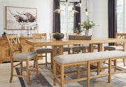 Havonplane 72" Counter Height Dining Bench - Theo's Factory Direct Mattress & Furniture (Columbus, OH)