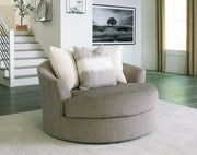 Creswell Oversized Swivel Accent Chair - Theo's Factory Direct Mattress & Furniture (Columbus, OH)