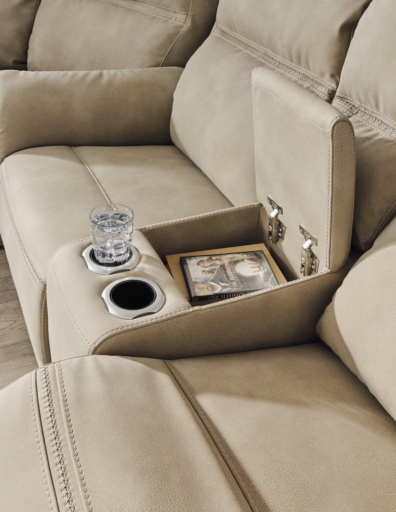 Next-Gen DuraPella Power Reclining Loveseat with Console - Theo's Factory Direct Mattress & Furniture (Columbus, OH)