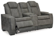 Next-Gen DuraPella Power Reclining Loveseat with Console - Theo's Factory Direct Mattress & Furniture (Columbus, OH)