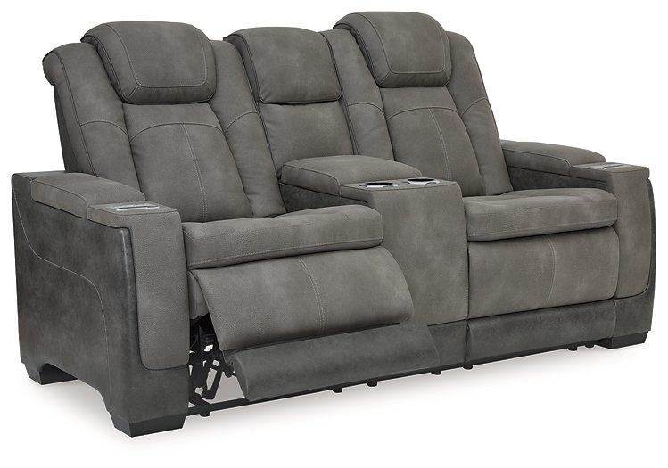Next-Gen DuraPella Power Reclining Loveseat with Console - Theo's Factory Direct Mattress & Furniture (Columbus, OH)