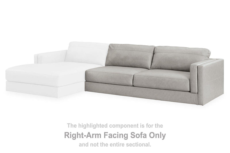 Amiata Sectional with Chaise - Theo's Factory Direct Mattress & Furniture (Columbus, OH)