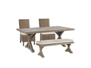 Beachcroft Outdoor Dining Set - Theo's Factory Direct Mattress & Furniture (Columbus, OH)