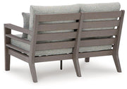 Hillside Barn Outdoor Loveseat with Cushion - Theo's Factory Direct Mattress & Furniture (Columbus, OH)