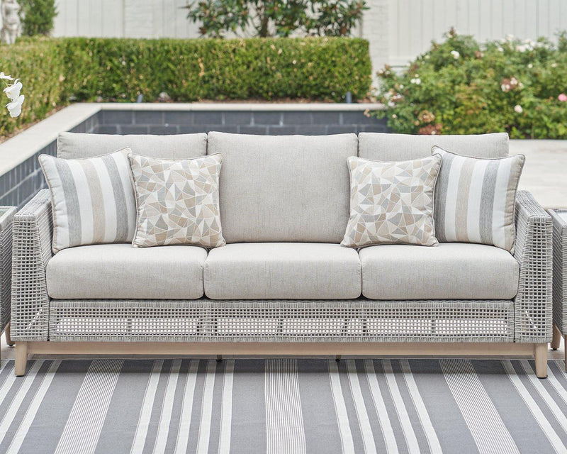 Seton Creek Outdoor Upholstery Set - Theo's Factory Direct Mattress & Furniture (Columbus, OH)