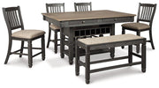 Tyler Creek Counter Height Dining Set - Theo's Factory Direct Mattress & Furniture (Columbus, OH)