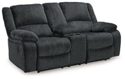 Draycoll Reclining Loveseat with Console - Theo's Factory Direct Mattress & Furniture (Columbus, OH)