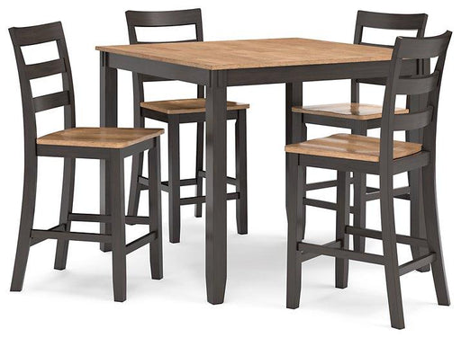 Gesthaven Counter Height Dining Table and 4 Barstools (Set of 5) - Theo's Factory Direct Mattress & Furniture (Columbus, OH)
