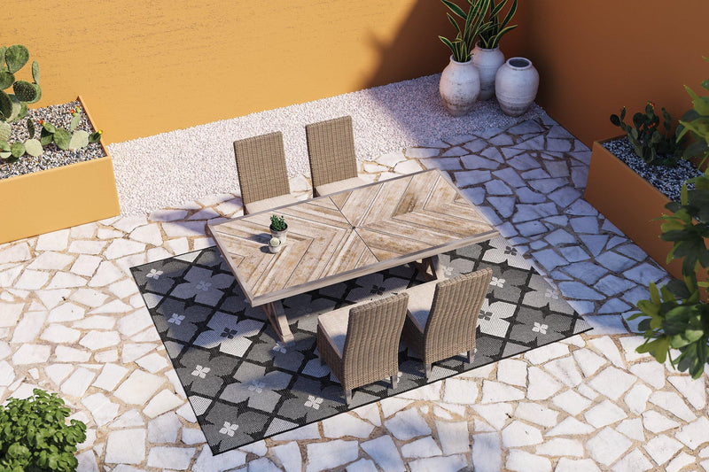 Beachcroft Outdoor Dining Set - Theo's Factory Direct Mattress & Furniture (Columbus, OH)