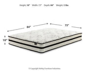 Chime 10 Inch Hybrid Mattress Package - Theo's Factory Direct Mattress & Furniture (Columbus, OH)
