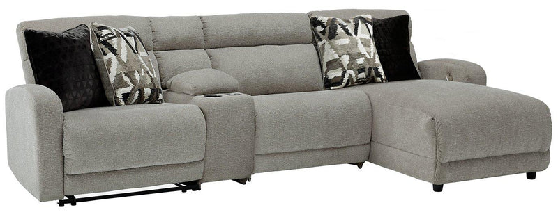 Colleyville Power Reclining Sectional with Chaise - Theo's Factory Direct Mattress & Furniture (Columbus, OH)