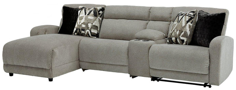 Colleyville Power Reclining Sectional with Chaise - Theo's Factory Direct Mattress & Furniture (Columbus, OH)