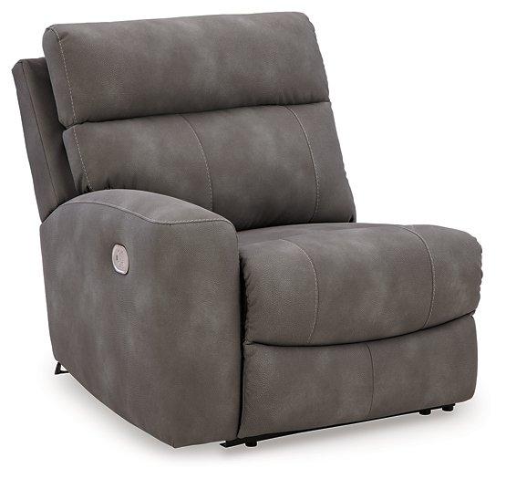 Next-Gen DuraPella Power Reclining Sectional Loveseat with Console - Theo's Factory Direct Mattress & Furniture (Columbus, OH)