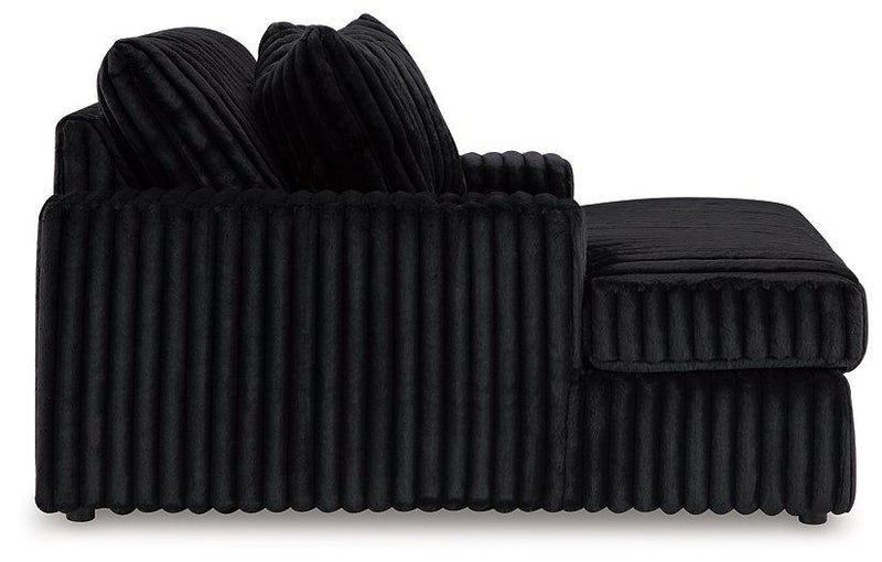 Midnight-Madness Oversized Chaise - Theo's Factory Direct Mattress & Furniture (Columbus, OH)