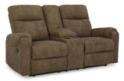Edenwold Reclining Loveseat with Console - Theo's Factory Direct Mattress & Furniture (Columbus, OH)
