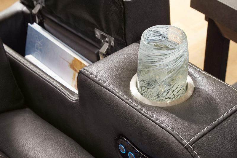 Fyne-Dyme Power Reclining Sofa - Theo's Factory Direct Mattress & Furniture (Columbus, OH)