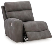 Next-Gen DuraPella Power Reclining Sectional Loveseat with Console - Theo's Factory Direct Mattress & Furniture (Columbus, OH)