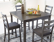 Bridson Counter Height Dining Table and Bar Stools (Set of 5) - Theo's Factory Direct Mattress & Furniture (Columbus, OH)