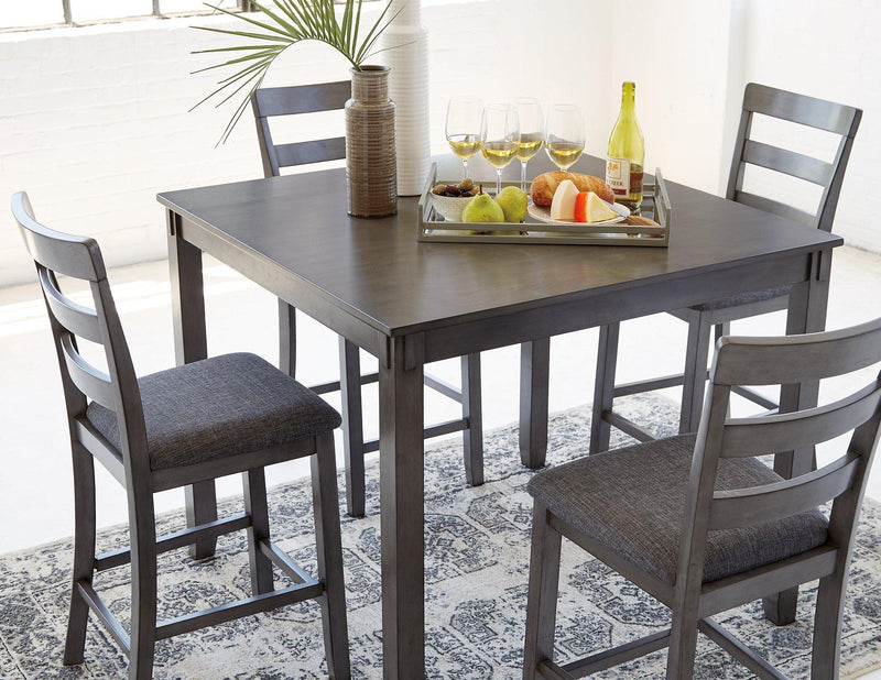 Bridson Counter Height Dining Table and Bar Stools (Set of 5) - Theo's Factory Direct Mattress & Furniture (Columbus, OH)