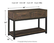 Johurst Sofa/Console Table - Theo's Factory Direct Mattress & Furniture (Columbus, OH)