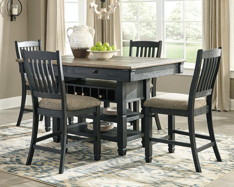 Tyler Creek Counter Height Dining Set - Theo's Factory Direct Mattress & Furniture (Columbus, OH)
