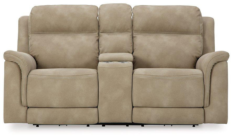Next-Gen DuraPella Power Reclining Loveseat with Console - Theo's Factory Direct Mattress & Furniture (Columbus, OH)