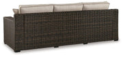 Coastline Bay Outdoor Sofa with Cushion - Theo's Factory Direct Mattress & Furniture (Columbus, OH)