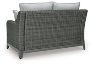 Elite Park Outdoor Loveseat with Cushion - Theo's Factory Direct Mattress & Furniture (Columbus, OH)