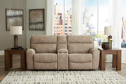Next-Gen DuraPella Power Reclining Sectional Loveseat with Console - Theo's Factory Direct Mattress & Furniture (Columbus, OH)