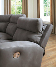 Next-Gen DuraPella Power Reclining Sectional Loveseat - Theo's Factory Direct Mattress & Furniture (Columbus, OH)