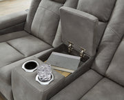 Next-Gen DuraPella Power Reclining Loveseat with Console - Theo's Factory Direct Mattress & Furniture (Columbus, OH)