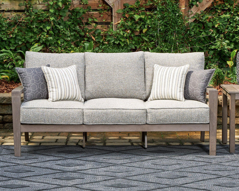 Hillside Barn Outdoor Sofa with Cushion - Theo's Factory Direct Mattress & Furniture (Columbus, OH)