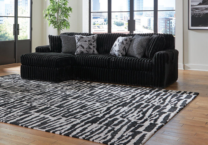 Midnight-Madness Sectional Sofa with Chaise - Theo's Factory Direct Mattress & Furniture (Columbus, OH)