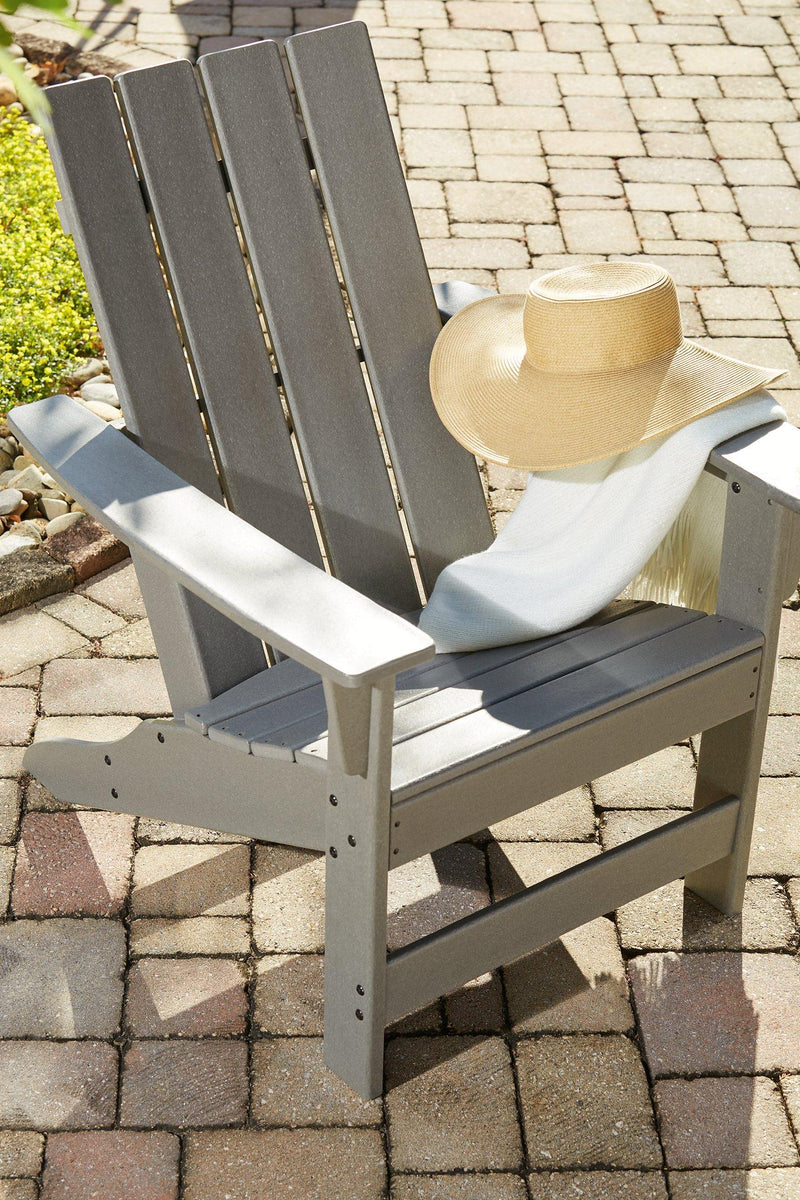 Visola Outdoor Adirondack Chair Set with End Table - Theo's Factory Direct Mattress & Furniture (Columbus, OH)