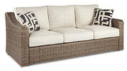 Beachcroft Outdoor Sofa, Lounge Chairs and Fire Pit - Theo's Factory Direct Mattress & Furniture (Columbus, OH)
