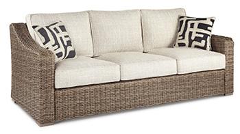 Beachcroft Outdoor Sofa, Lounge Chairs and Fire Pit - Theo's Factory Direct Mattress & Furniture (Columbus, OH)