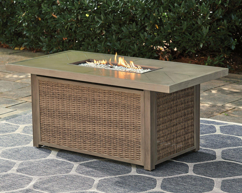 Beachcroft Outdoor Fire Pit Table - Theo's Factory Direct Mattress & Furniture (Columbus, OH)