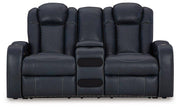 Fyne-Dyme Power Reclining Loveseat with Console - Theo's Factory Direct Mattress & Furniture (Columbus, OH)