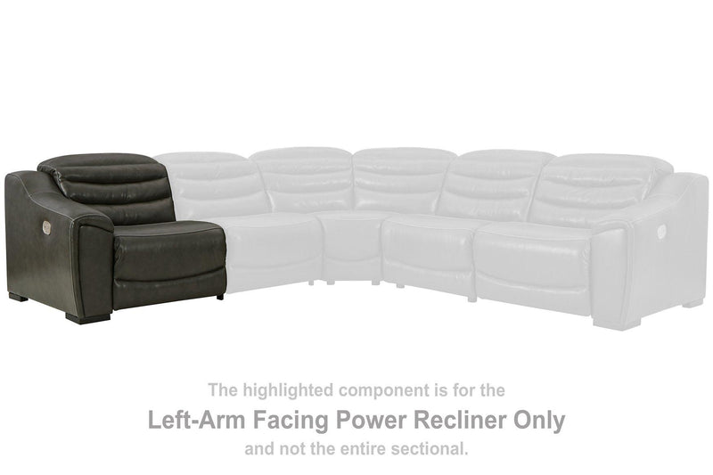 Center Line Power Reclining Sectional Loveseat - Theo's Factory Direct Mattress & Furniture (Columbus, OH)
