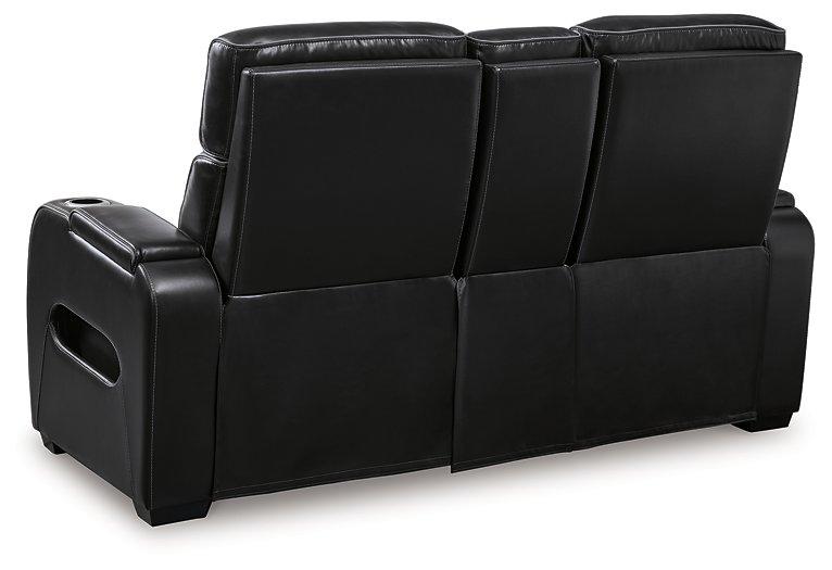 Boyington Power Reclining Loveseat with Console - Theo's Factory Direct Mattress & Furniture (Columbus, OH)