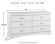 Anarasia Dresser and Mirror - Theo's Factory Direct Mattress & Furniture (Columbus, OH)