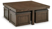 Boardernest Coffee Table with 4 Stools - Theo's Factory Direct Mattress & Furniture (Columbus, OH)