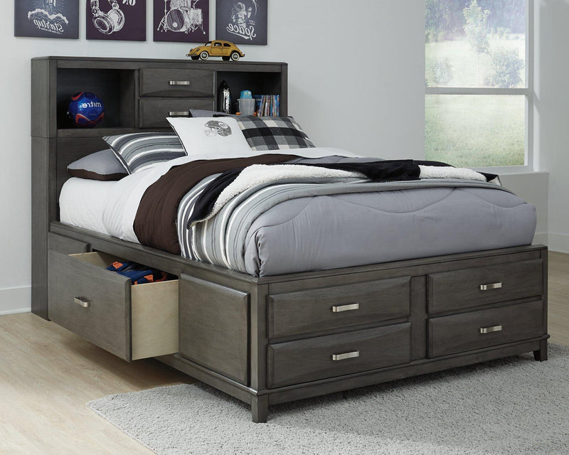 Caitbrook Storage Bed with 7 Drawers - Theo's Factory Direct Mattress & Furniture (Columbus, OH)